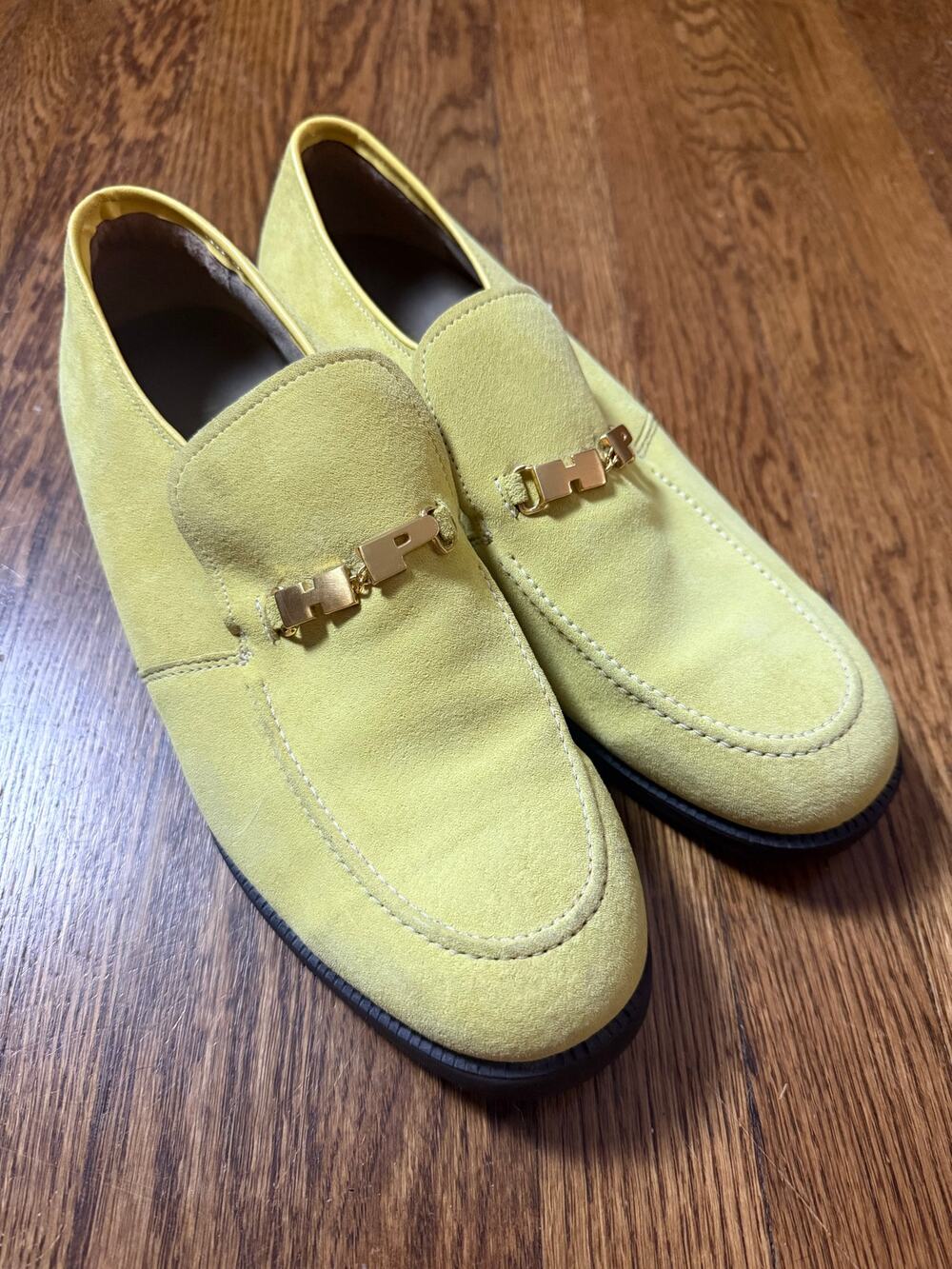Hush Puppies Suede Loafer Yellow Men's Size 9.5